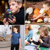 Fun Little Toys 144pcs Prefilled Cauldrons with Halloween Toy Witch Fingers Rings Stickers Stamps Bouncy Balls, Bulk Mini Cauldrons Gifts - 2 of 4