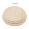 Unique Bargains Lightweight Hole-Free Cup Cover Wood Tone 1Pc - 2 of 4