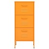 vidaXL Storage Cabinet Mustard Yellow 16.7"x13.8"x40" Steel - 3 of 4