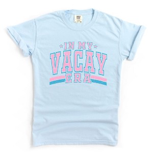Simply Sage Market Women's In My Vacay Era Short Sleeve Garment Dyed Tee - 1 of 2