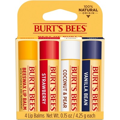 Psychiatrie Afvoer min Burt's Bees Lip Balm Best Of Burt's - 4ct : Target