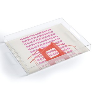 April Lane Art San Francisco Golden Gate Bridge Acrylic Tray - Deny Designs - 1 of 4