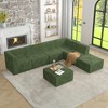 130.32" Modern Minimalist Corduroy L-Shape Modular Sectional Sofa, No Assembly Needed, 7-piece Free Combination Sofa - 2 of 4