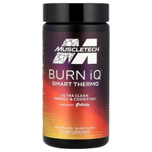 MuscleTech Burn iQ Smart Thermo Supplement Fueled with Paraxanthine Enhanced Energy & Cognition for Men and Women 100 Count - 1 of 2
