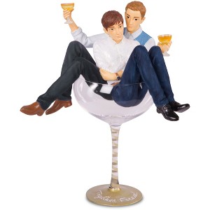 Pavilion Gift Company - Together Forever! - 11.25" Couple in Glass - Drinkware - 1 of 3