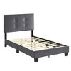 CAVINAS Platform Bed with Adjustable Height Headboard,Upholstered Bed Frame,Box Spring Not Required,Velvet - 4 of 4