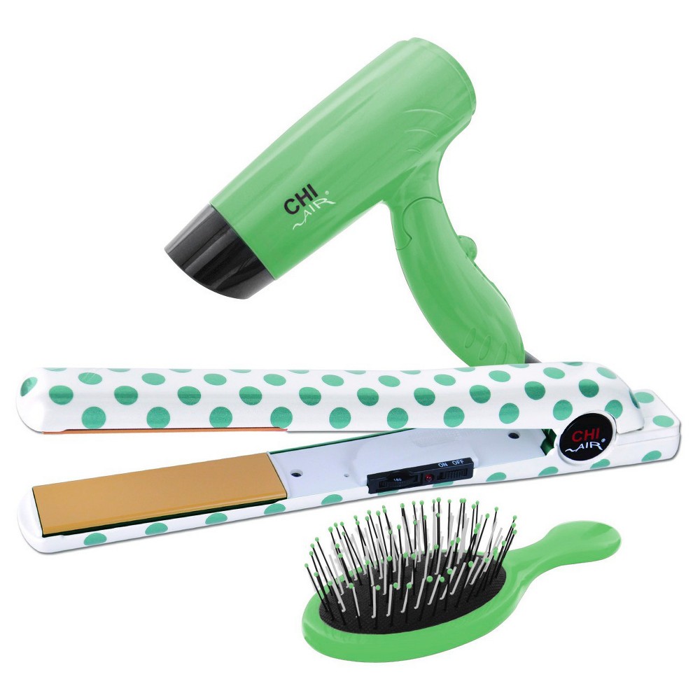 UPC 813843034176 CHI Air Classic Tourmaline Ceramic Hairstyling Iron 1 Mint Polka Dot with The upcitemdb