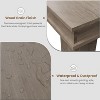 TackView Dining Table for 6 to 8, Modern Farmhouse Large Kitchen Table with 400Lbs Capacity, Table with Sturdy Support,gray - 2 of 4