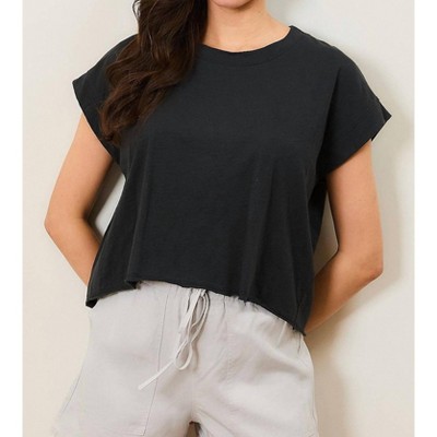 Women's Techno Suave Boxy Crop Top - wasabi + mint