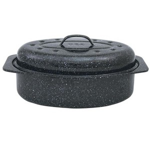 Granite Ware Porcelain Enamel Covered Roaster 7 lb Black 2 pk - 1 of 1
