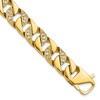 Chisel Stainless Steel Polished Yellow IP-plated with Cubic Zirconia 8.5" Curb Link Bracelet - 2 of 4