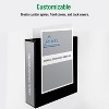 Office Essentials Economy View 3 Ring Binders, 3" Round Rings, 3.5" Spine, 460-Sheet Capacity, Black Binders (4-Pack of 03149) - 2 of 4