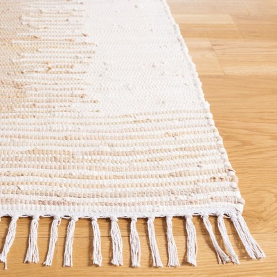Coastal Charm Flat-Woven Cotton Reversible Area Rug, Beige, 5' x 8'