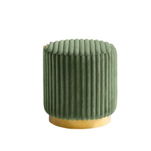 GlasFlength Accent Chairs Sofa Stool Footstool Vanity Stool Makeup Armless Chair Lazy Chair for Living Room, Green, 16"*16"*18" - 1 of 4