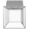 vidaXL Chicken Cage Walk-in Chicken Coop Pen Poultry Cage Galvanized Steel - 118.1" x 39.4" x 59.1" - 3 of 4