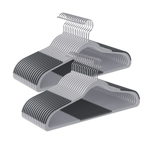 SONGMICS Clothes Hangers, Pack of 30/50 Plastic Coat Hangers, Non-Slip, 0.2 Inches Thick - 1 of 4