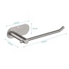 SEVOBAL Bathroom Towel Holders Compact Sturdy Paper Towel Rack with Modern Design for Kitchen and Bathroom Use, Brushed Nickel, 7.36"*8.42"*2.36" - 2 of 4