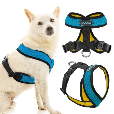 Gooby Comfort X Harness Dual Snap Mesh in Dog Harness Ocean, X