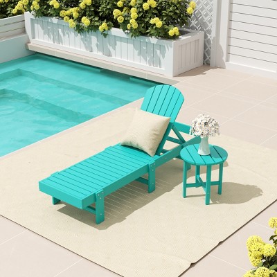 WestinTrends Dylan 2 Piece Poly Reclining Chaise Lounge