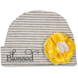 Pavilion Gift Company - Sunshine - Blessed Baby Girl Hat 0-12 Months - Hats - 1 of 4