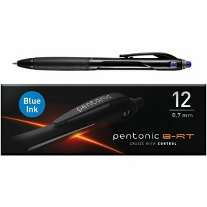 Pentonic BR-T Retractable Ballpoint Pens Blue Ink 0.7 mm Fine Point - Pack of 12 - 1 of 2