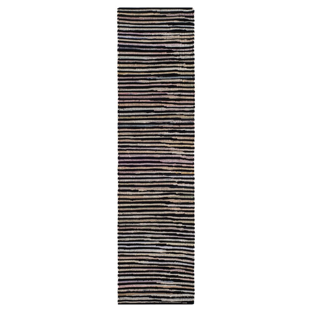  Jessica Woven And Flatweave Rug Black/Multi