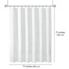 Americanflat 71x71 White Woven Shower Curtain with Tassel And Accents - Includes 12 Grommets and Hooks - 100% Polyester - 2 of 4
