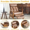 MOONMISS PU Fabric Modern Accent Chair Lounge Chair，Adjustable back - 3 of 4
