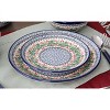 Blue Rose Polish Pottery Ceramika Artystyczna Dessert Plate - 4 of 4