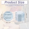 Unique Bargains Vintage Velvet Octagonal 2 Slots Jewelry Storage Boxes 2 Pcs - 2 of 4