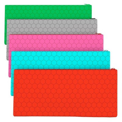26584: Pencil Pouch Without Holes Assorted Colors, 9.5x4.75 (72 Packs)