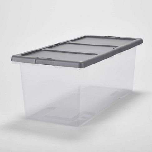 Hefty X-large 25-Gallons (100-Quart) Clear Base with White Lid