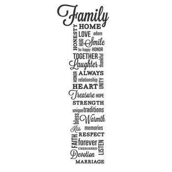 Family Quote Wall Decal Black - RoomMates