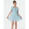 2Bunnies Girls Tween Teen Tiered Layered Ruffle Textured Pleated Mini Dress - 2 of 4