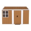 Metal Backyard Storage Shed with Sliding Door and Windows,Heavy Duty Outdoor Garden Storage Shed,Weatherproof Metal Tool Shed-Coolbibila - 2 of 4
