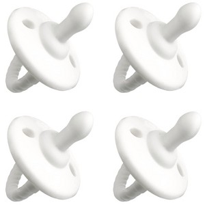 Pacifier 4 pack Soother for Newborns 100% Food Grade Soft Silicone by Comfy Cubs - 1 of 4