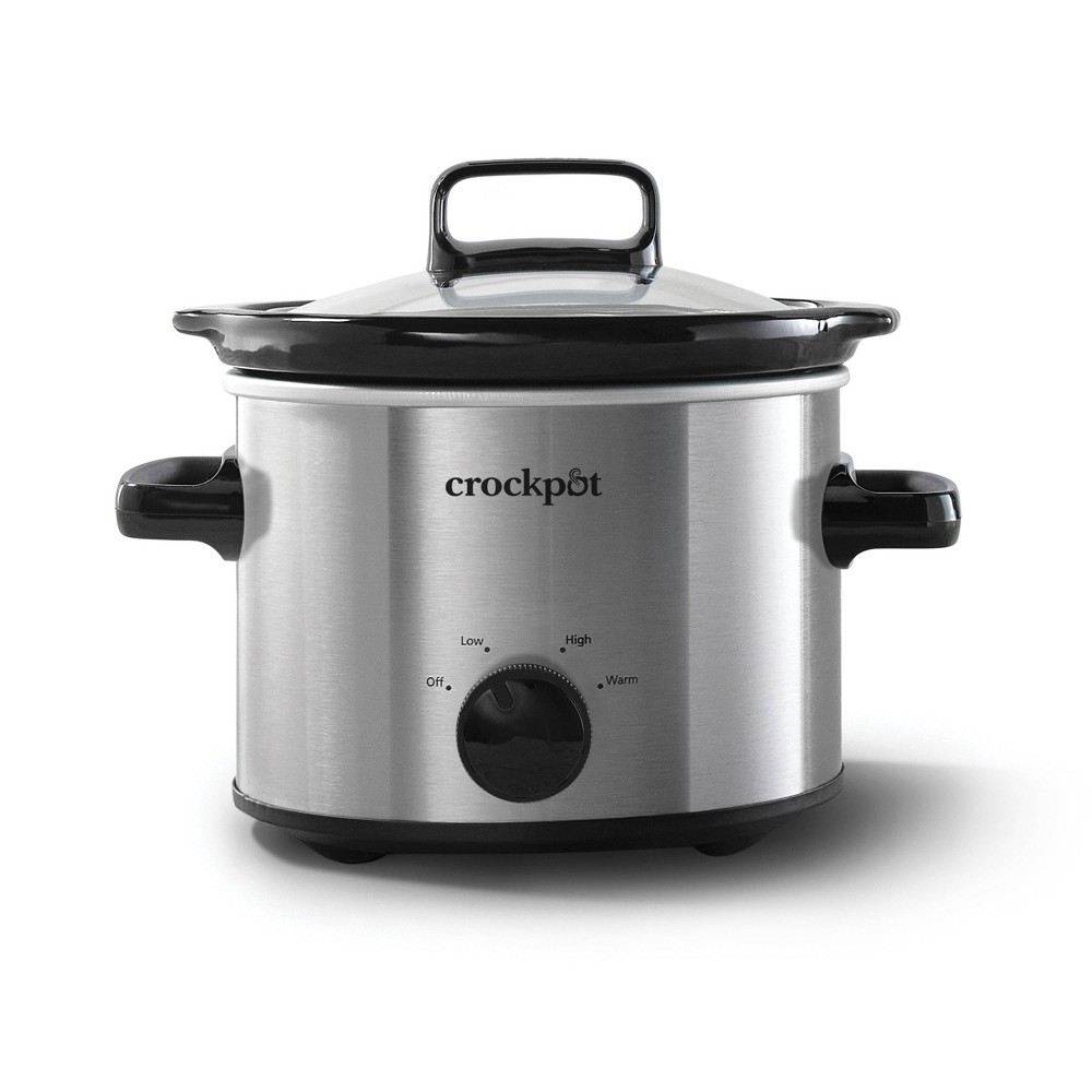 Photos - Multi Cooker Crock-Pot 2qt Manual Slow Cooker - Stainless Steel 