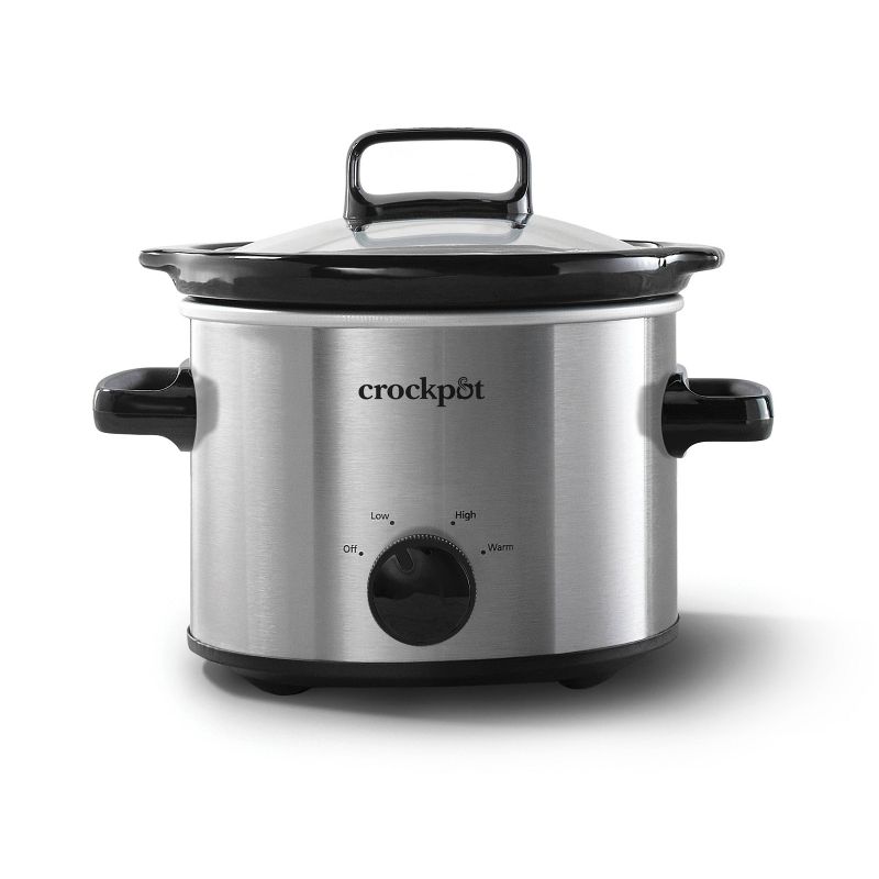 Crock-Pot 2qt Manual Slow Cooker - Stainless Steel, 1 of 6