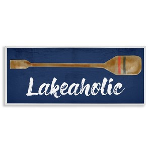 Stupell Industries Lakeaholic Boat Oar, 30" x 13" - 1 of 4
