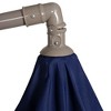 Northlight 10' Octagon Outdoor Patio Off-Set Umbrella with Hand Crank - Blue - 3 of 4