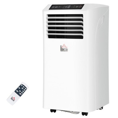 HOMCOM 8000 BTU White Portable Air Conditioner with Remote