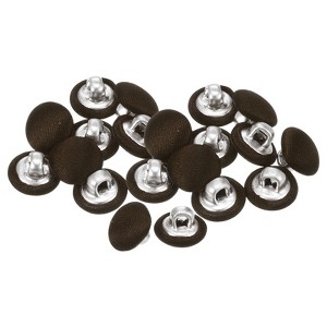 Unique Bargains Cloth Covered Aluminum Sewing Buttons 20 Pcs - 1 of 4