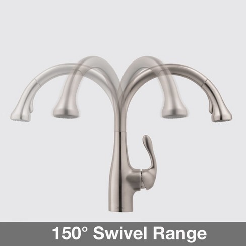Hansgrohe 04066 Allegro E Pull Down Kitchen Faucet Gourmet Steel