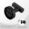 WOWOW Stainless Steel J-Hook Robe/Towel Hook in Brushed Nickel (2 Pack) - 4 of 4