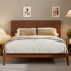 Merax Mid-Century Modern Bamboo Platform Bed with Headboard and Metal Support - 2 of 4