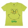 Seven Times Six Dr. Seuss GRINCH Women's Grinch Face Adult Pajama Sleep T-Shirt - 2 of 4