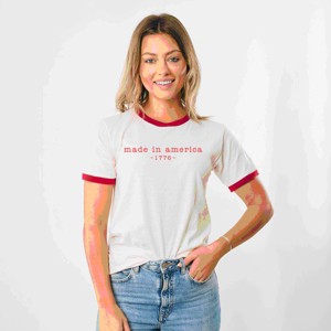 Simply Sage Market Made In America 1776 Ringer Tee - 1 of 4