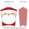 Big Dot of Happiness Jolly Santa Claus - Table Decorations - Christmas Party Fold and Flare Centerpieces - 10 Count - 2 of 4