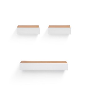Dsvimoy Planter Stands and Holders Planter Stands Shelf with Invisible Brackets for Home Storage, Beige, 27"*7"*6" - 1 of 4