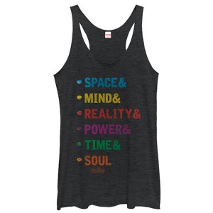 Women's Marvel Avengers: Avengers: Infinity War Gift of Gauntlet Racerback Tank Top - 1 of 3